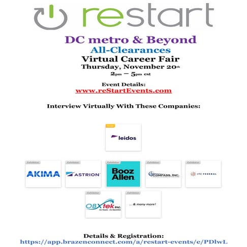 reStartEvents 11:20 DC metro & Beyond Employer Directory.pdf