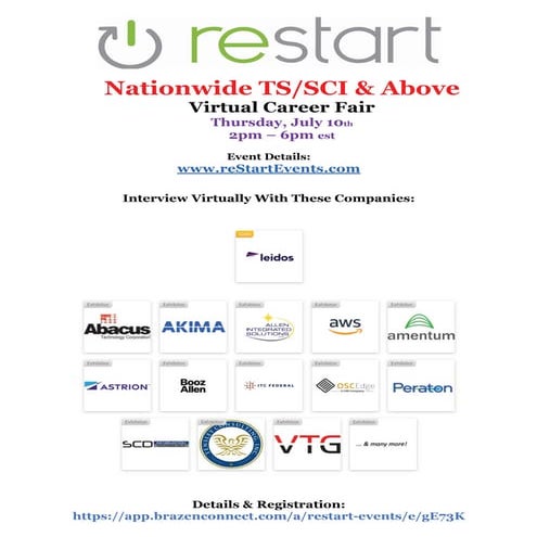 reStartEvents July 10th TS:SCI & Above Employer Directory.pdf
