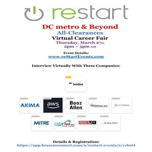 reStartEvents March 27th DC metro & Beyond Employer Directory.pdf