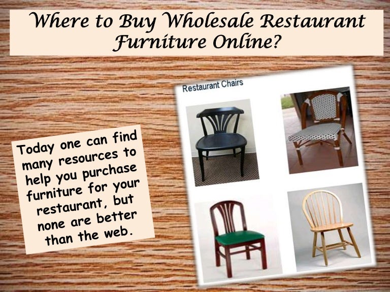 Where to Buy Wholesale Restaurant Furniture Online?