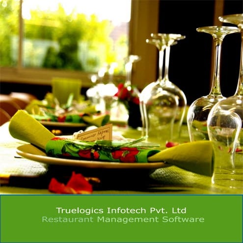 Restaurant management software
