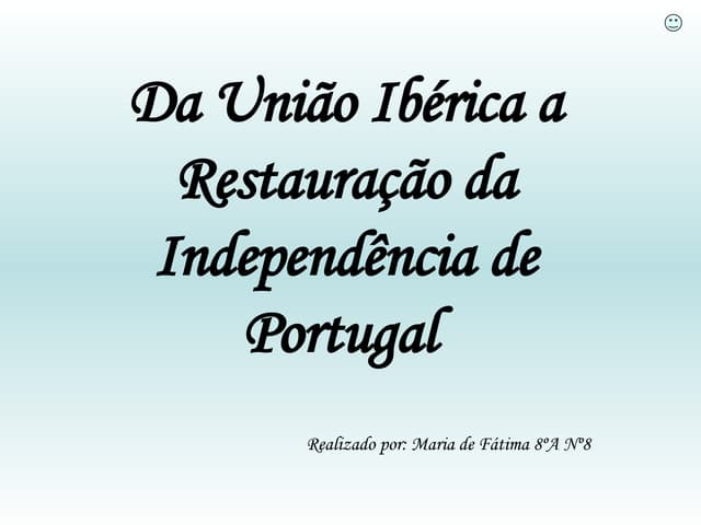 RestauraçãO Da IndependêNcia De Por...