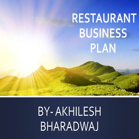 Restaurant business plan