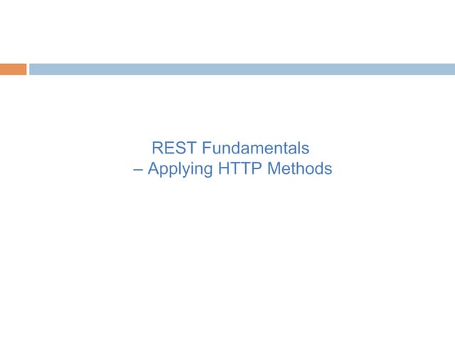 Restful Fundamentals