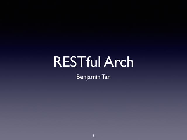 Restful风格web服务架构