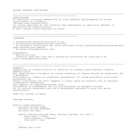 RESTful Webservice con wicket [SC]ful webservice con wicket [sc]