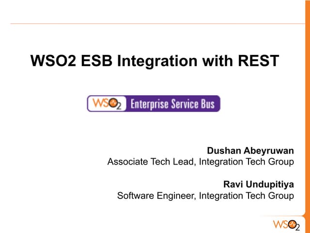 WSO2 ESB Integration with REST