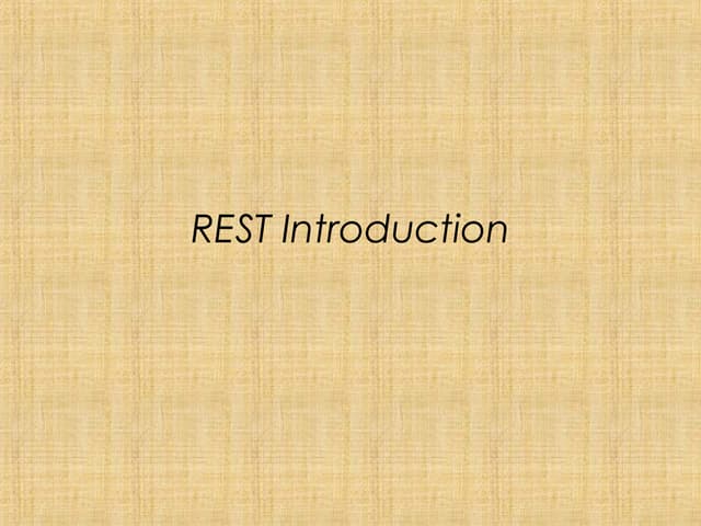 Rest introduction