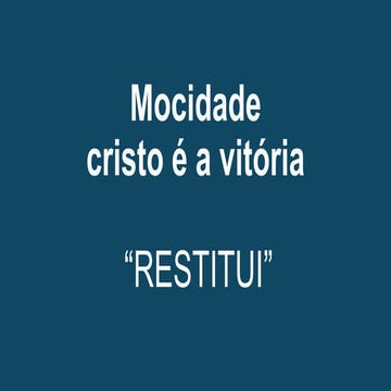 Restitui resnacer prase | PPTX