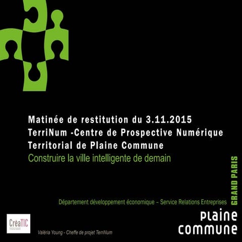 Restitution #1 du 03/11/15 - résultats d'étude