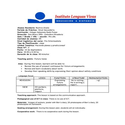 Restivo  tpd -lesson plan 2 