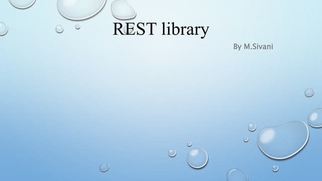 REST library.pptx
