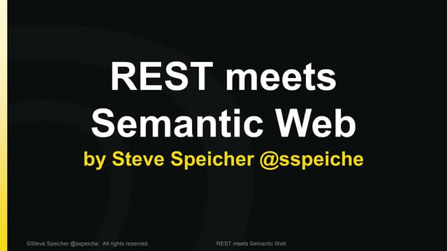 REST meets Semantic Web