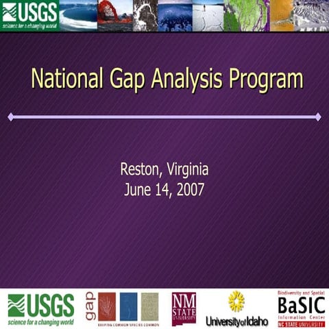 National Gap Analysis Program | PPT