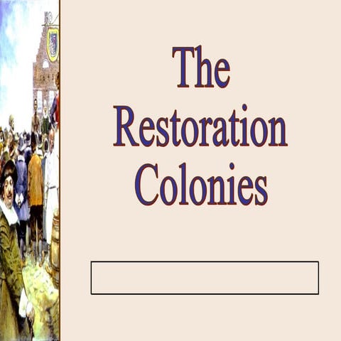 Restorationcolonies