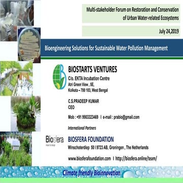 Restoration of Urban Blue Acres_Biostarts Ventures