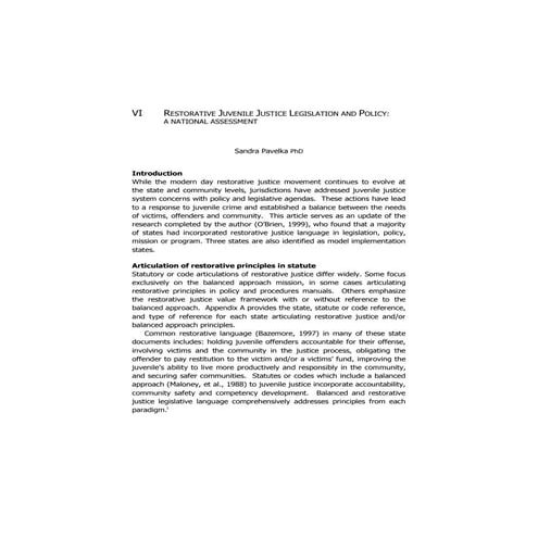 Restorative juvenile-justice-legislation-and-policy-a-national-assessement