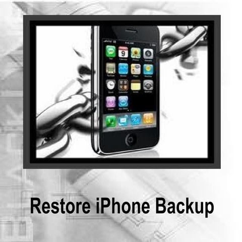 Quick steps to restore iPhone backup!