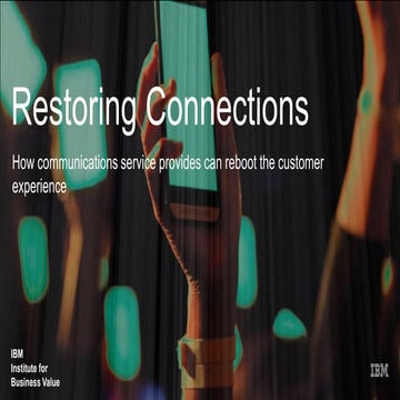 Restoring Connections