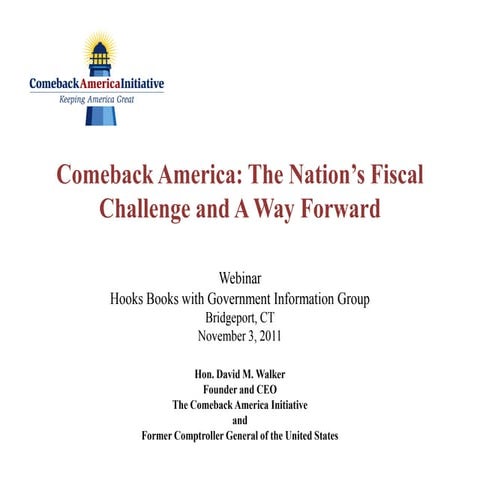 Restoring fiscal sanity and effective paths forward in the public sector