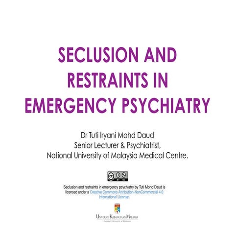 Seclusion and Restraints