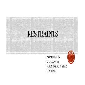 restraints ppt.pptx
