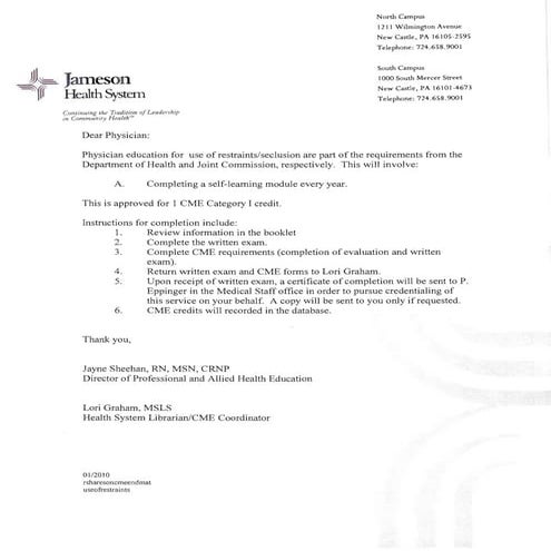 Restraints seclusion