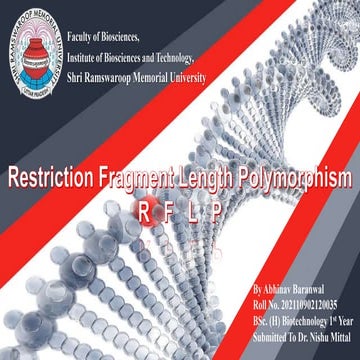 Restriction fragment length polymorphism