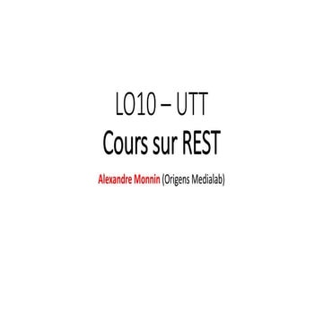Cours sur REST