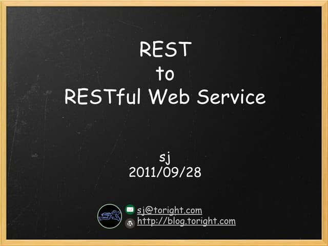 REST to RESTful Web Service