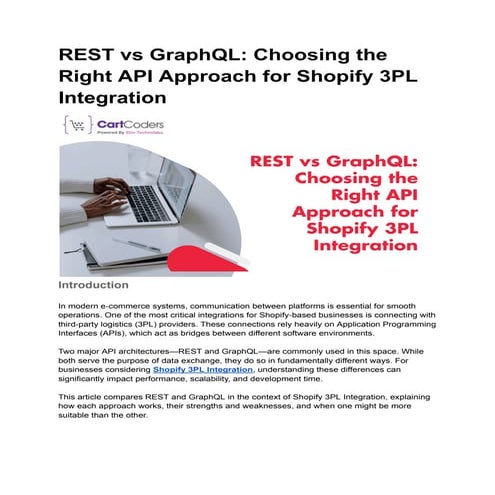 REST vs GraphQL_ Choosing the Right API Approach for Shopify 3PL Integration.pdf