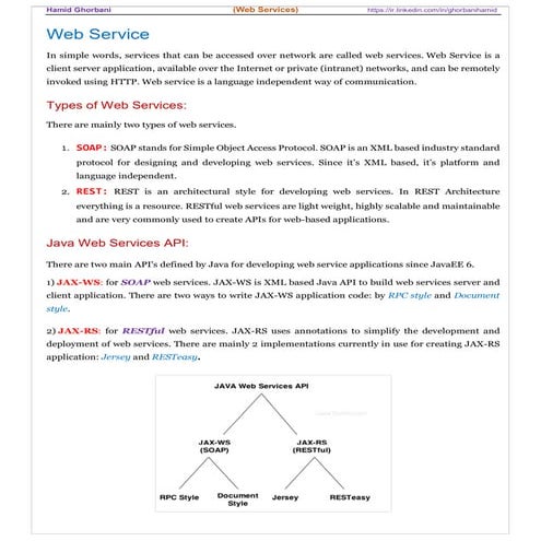 Rest web service | PDF | Web Development | Internet