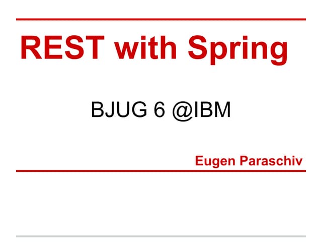 Rest with Spring