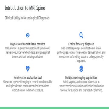 Introduction to MRI Spine - Basics slides | PPTX