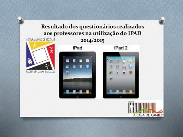 Resultado dos questionários profess...