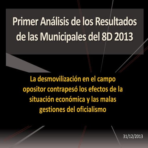 Resultados de Elecciones Municipales Venezuela 2013