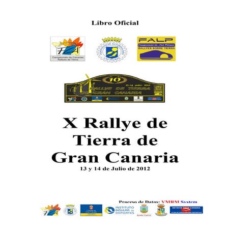Resultados finales x rallye de tierra de gran canaria