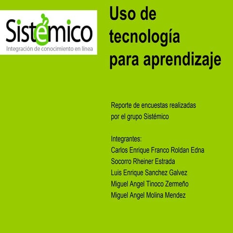 Resultados grupo sistémico