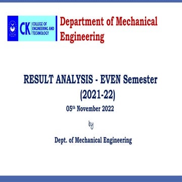 Result Analysis - Mechanical engineering.pptx