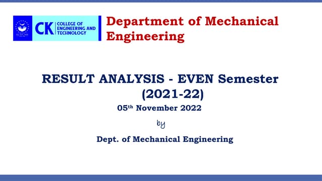 Result Analysis - Mechanical engineering.pptx