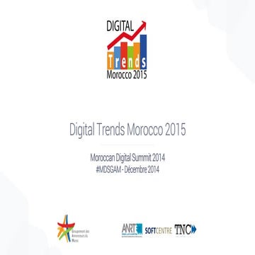 #MDSGAM : Etude Digital Trends Morocco 2015