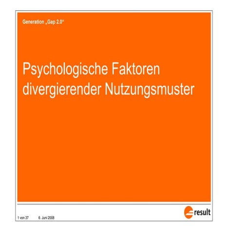 result BVM-Kongress Generation Gap 2.0