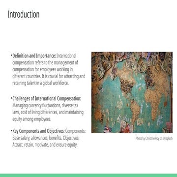 Approaches to international compensation | PPTX