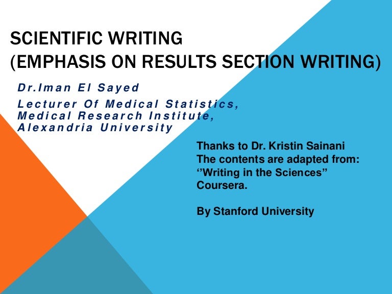 How to write results in a research paper image