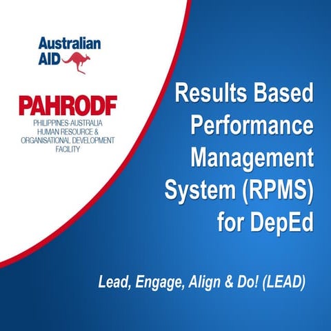 Results based performance management system  rpms- for dep ed