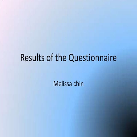 Results Powerpoint On Music Questionnaire