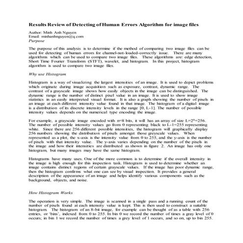 The method of comparing two image files