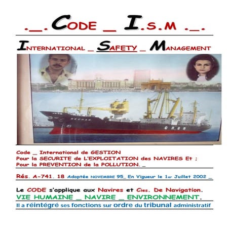          Resum  _ CODE / ISM _ SMS _ DOC _ SMS _