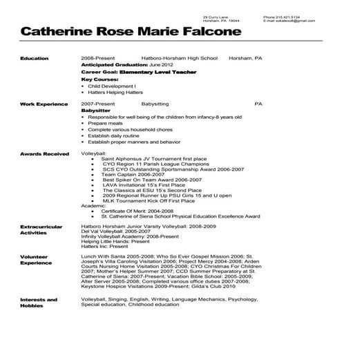 Resume template | DOCX