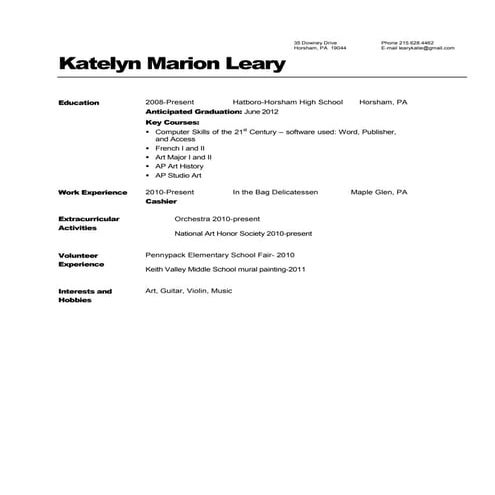 Resume sample 908 pathways mine | PDF